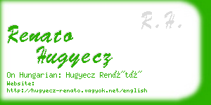 renato hugyecz business card